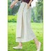 Women's white skirt, loose high waist A-line skirt