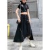 Irregular skirt female summer a-line skirt in the long section of large size elastic waist wild casual skirt